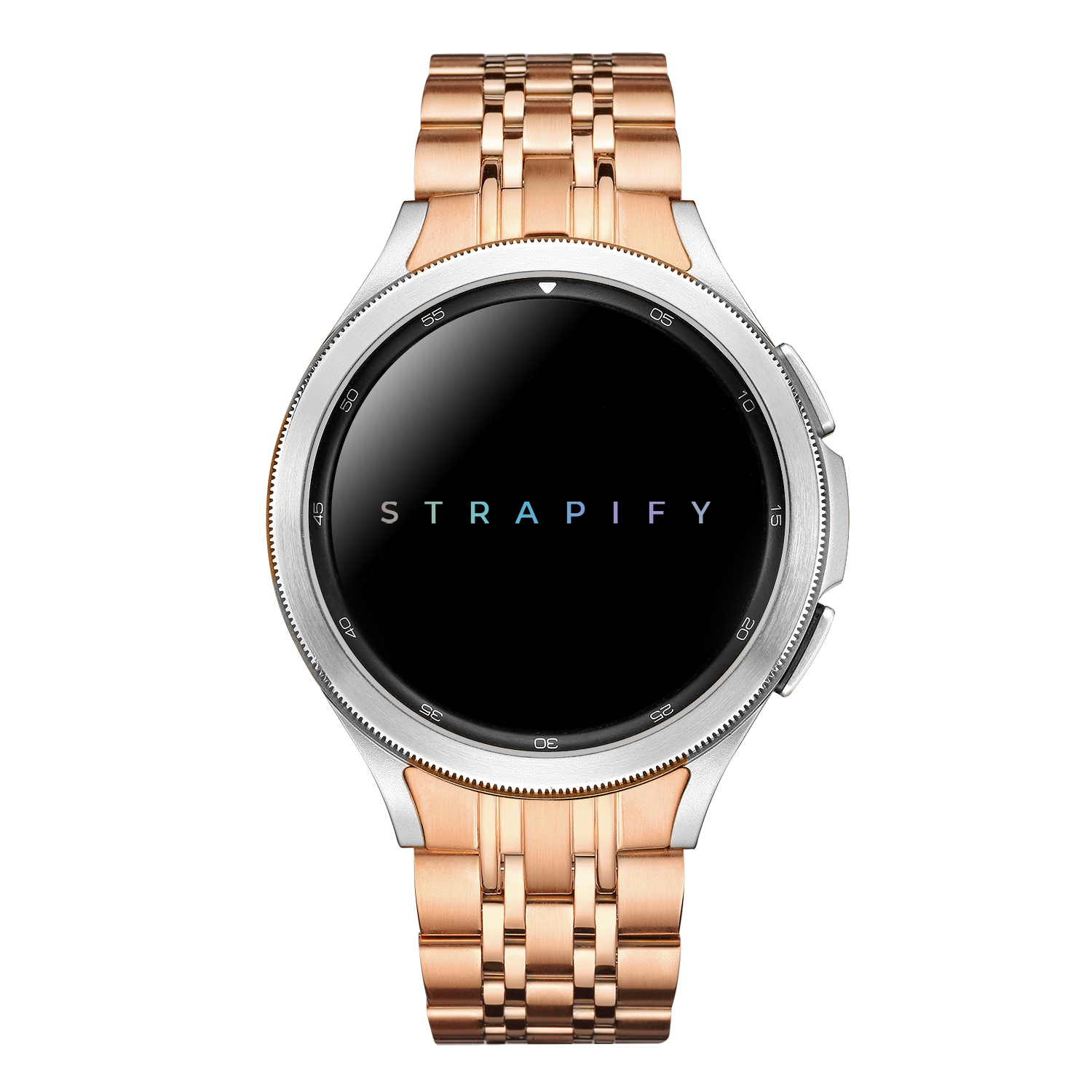 Galaxy Watch 4 7 Fitted Steel Bracelet 2 Rose Gold