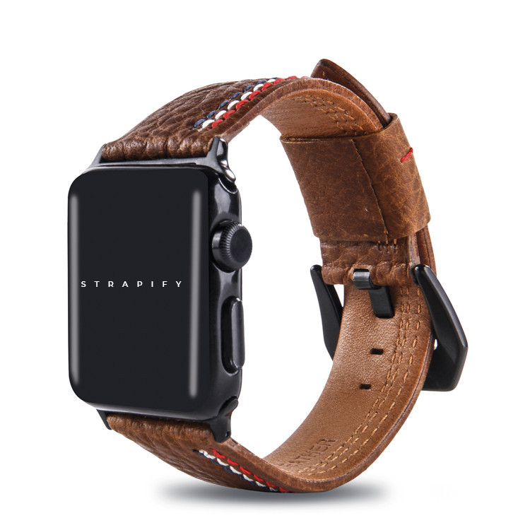 Apple watch 4 leather strap sale