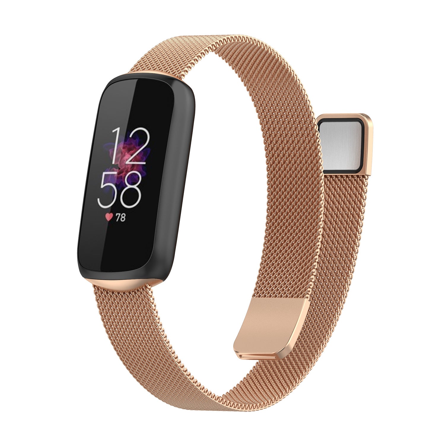 Rose gold and grey fitbit sale