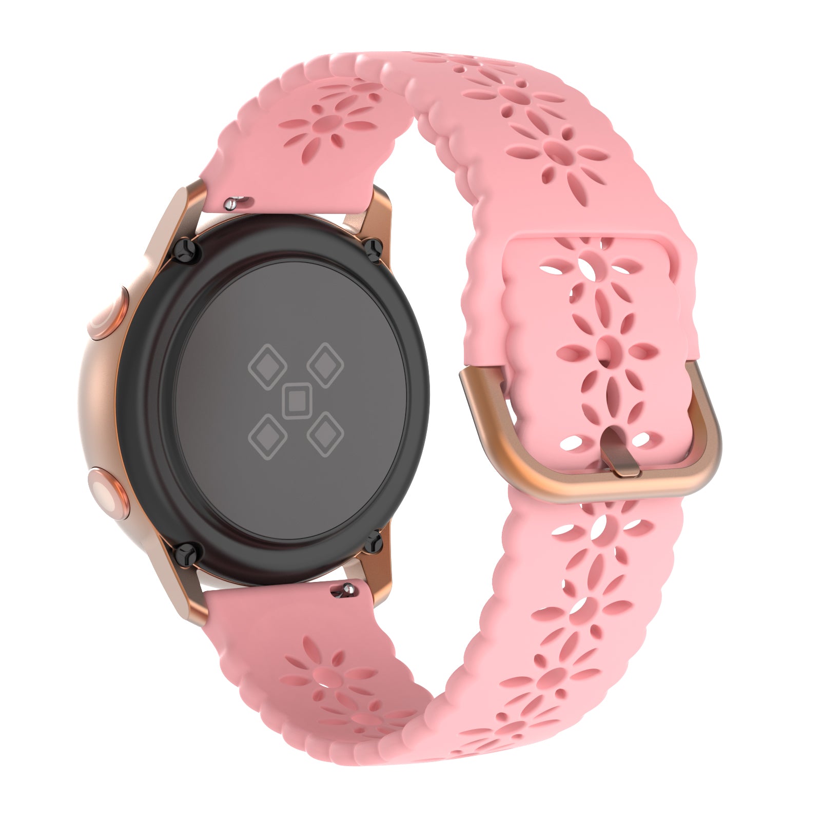 [Quick Release] Floral Silicone [Rose Gold Hardware]