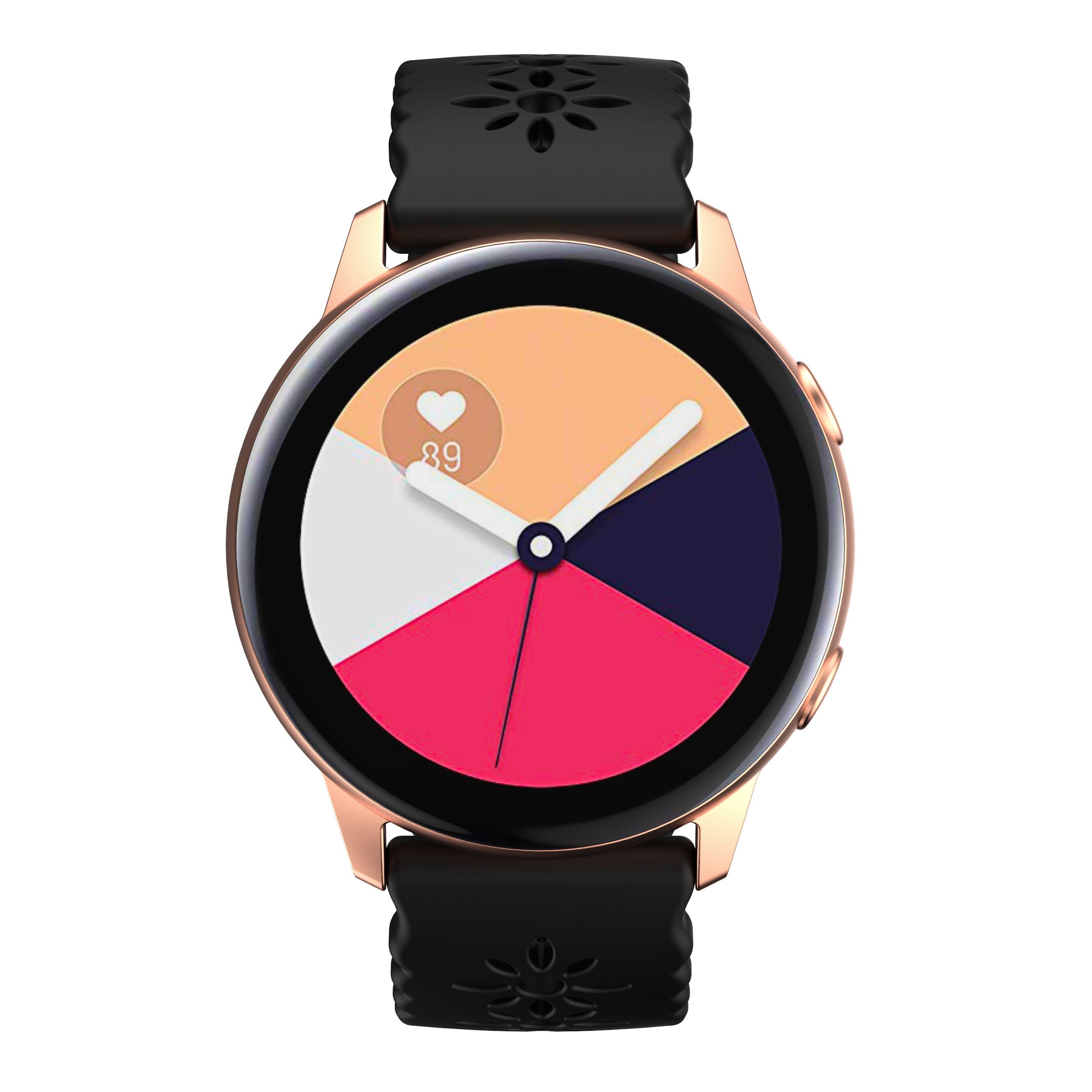 [Galaxy Watch 7 Ultra] Floral Silicone [Rose Gold Hardware]