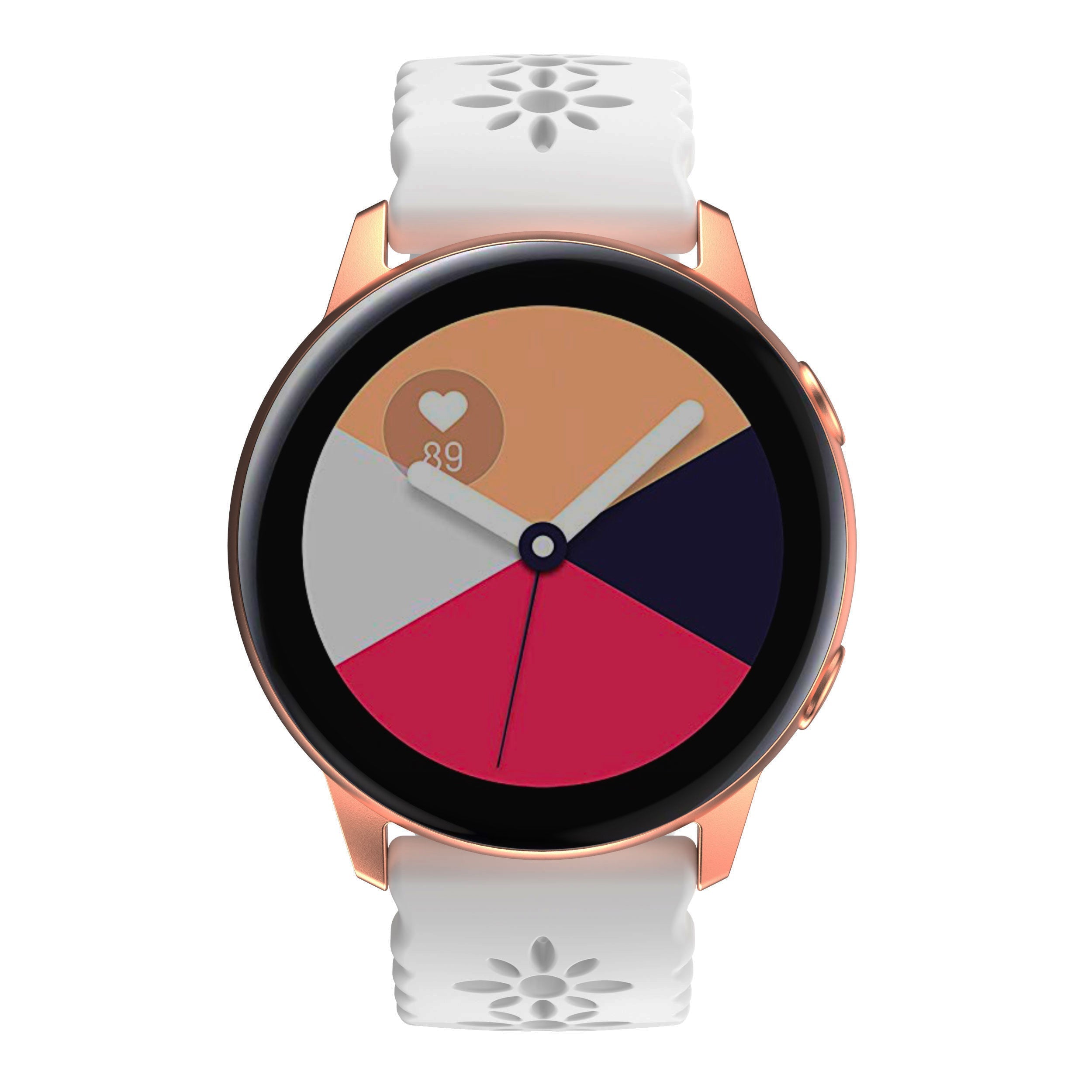 [Galaxy Watch 7 Ultra] Floral Silicone [Rose Gold Hardware]