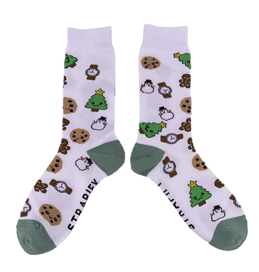 Retro Christmas Socks