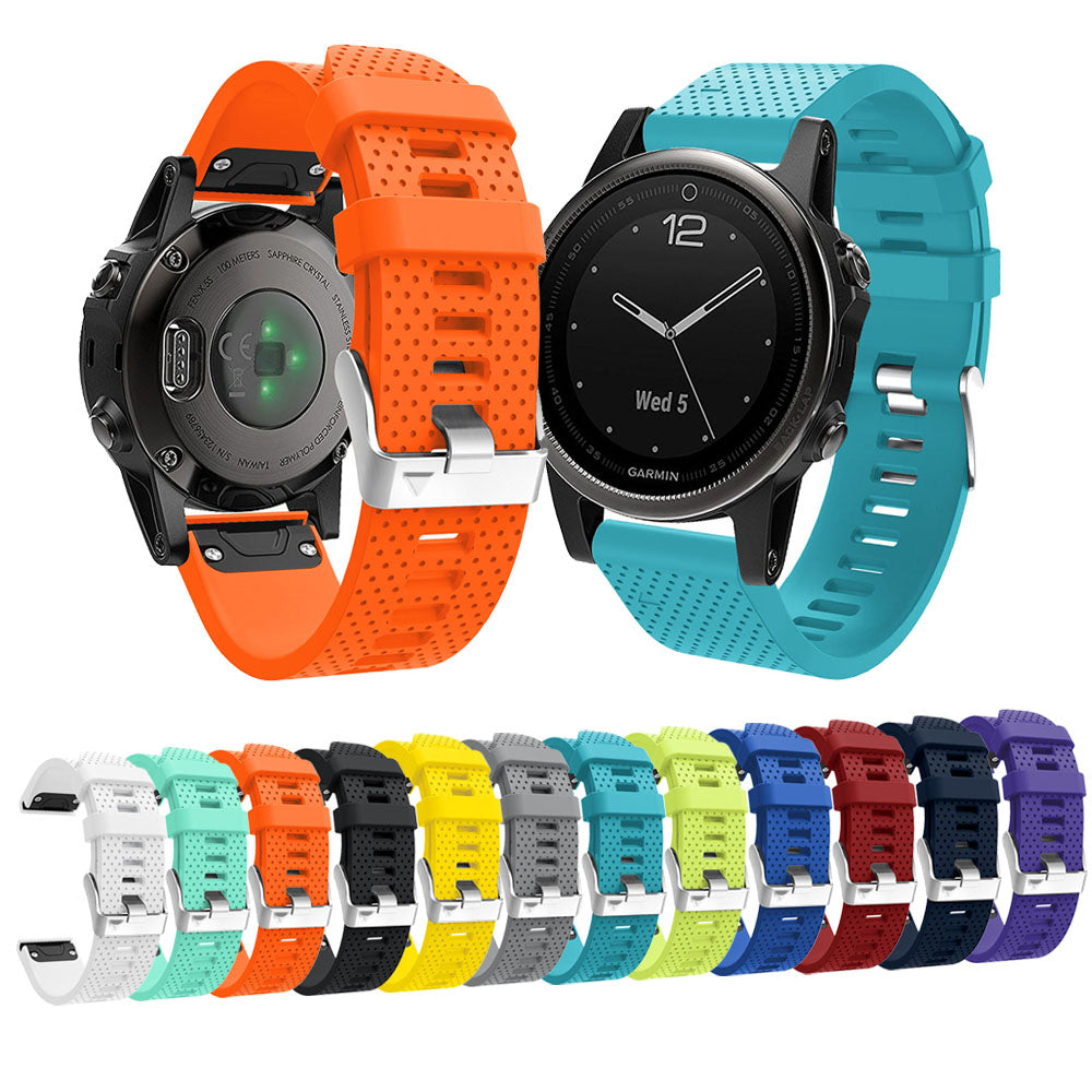 [QuickFit 20mm] Original Silicone 3 with Silver Hardware