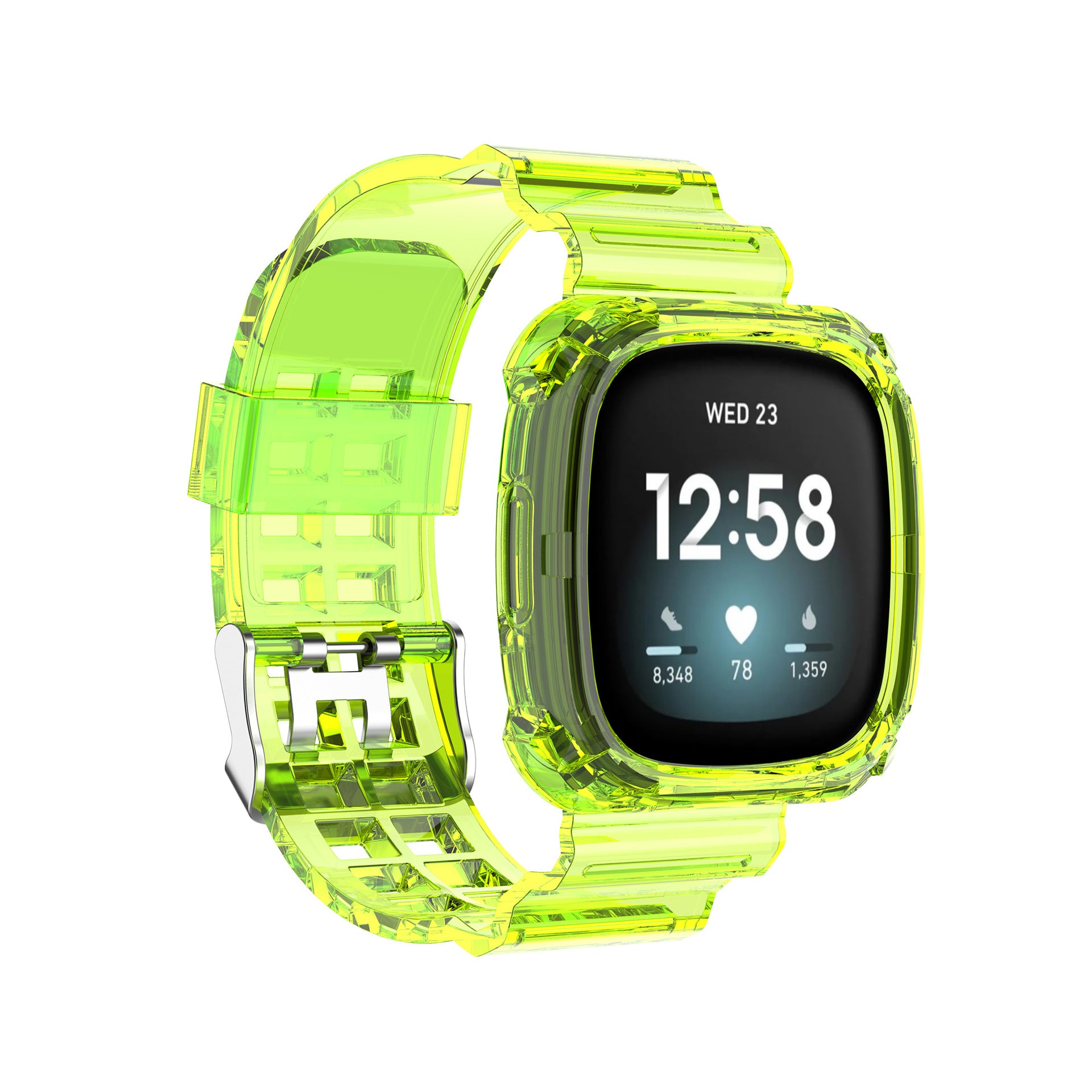 Fitbit Versa 3 4 Sense 1 Transparent Case and Strap