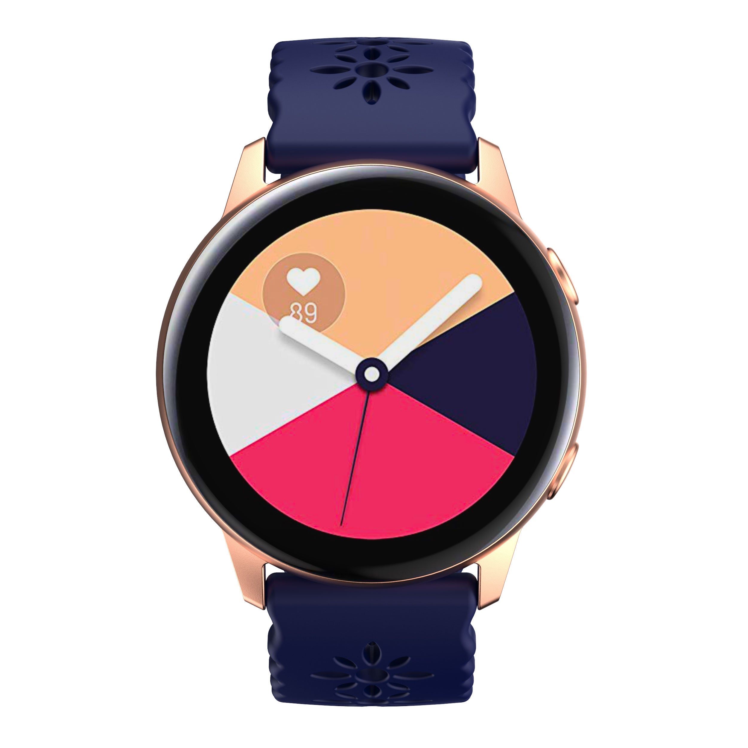 [Galaxy Watch 7 Ultra] Floral Silicone [Rose Gold Hardware]