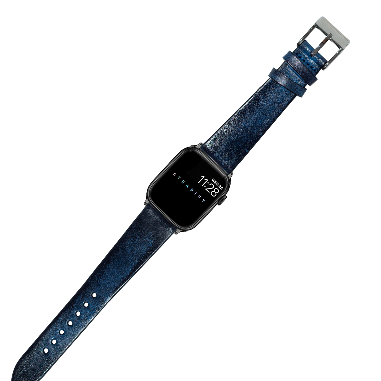 [Apple Watch] Vintage Leather - Smoked Navy Blue