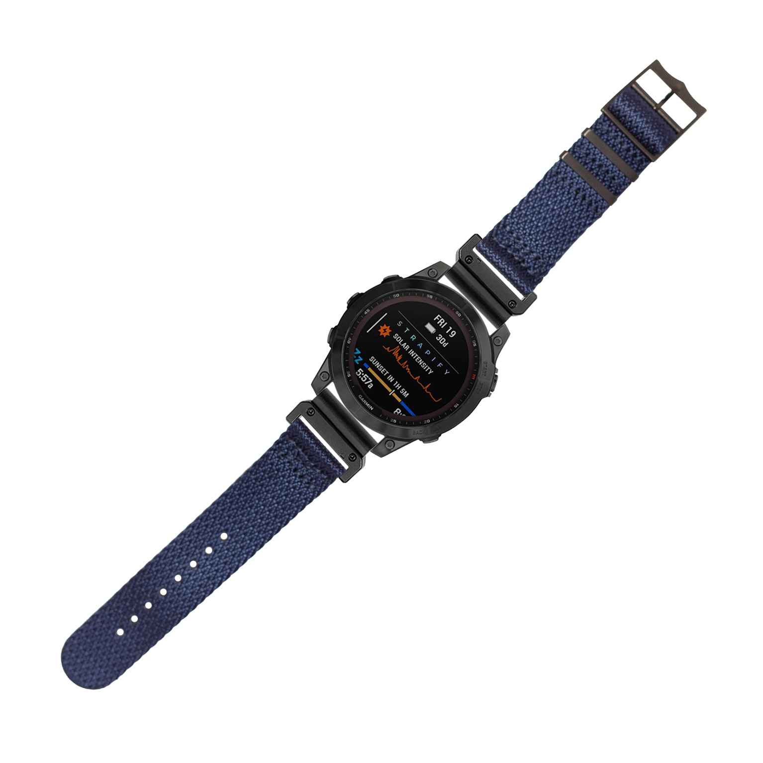 [QuickFit] Sharktooth Militex - Stealth Navy Blue [Black Hardware] 22mm