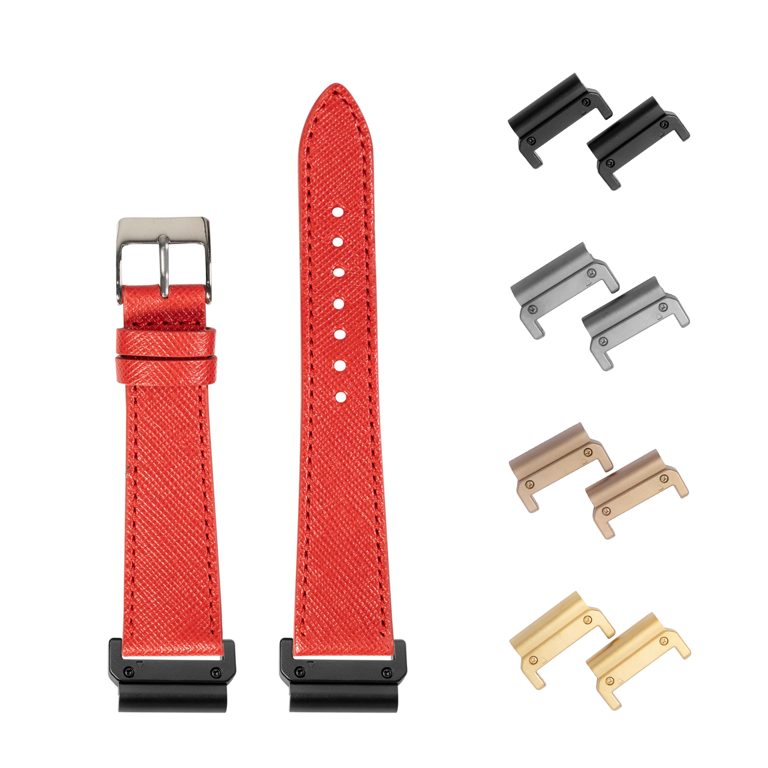 [QuickFit] Saffiano Leather - Red 26mm