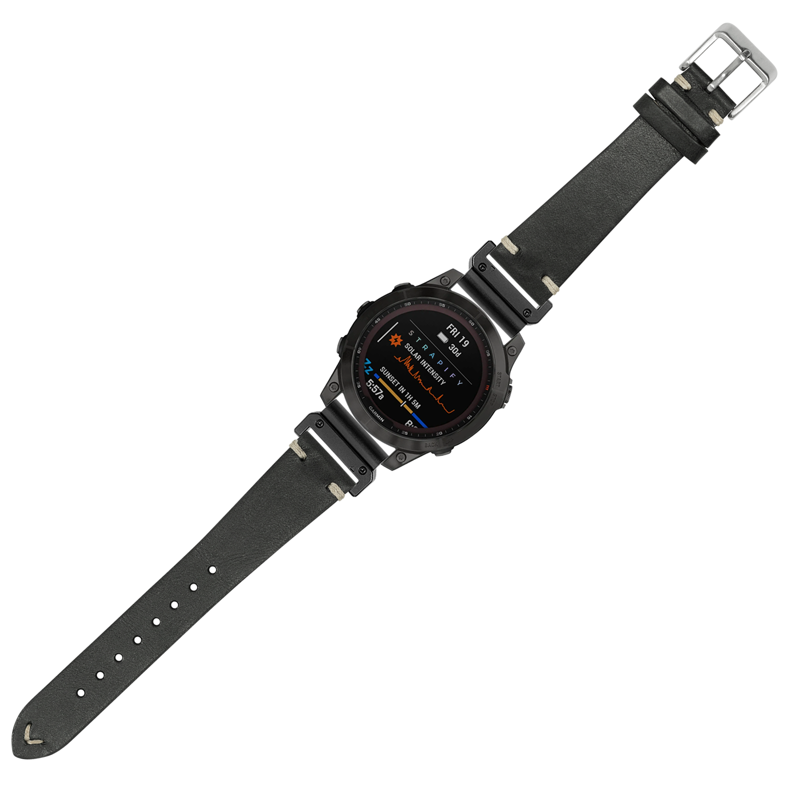 [QuickFit] Vintage Knotted Leather - Black 26mm