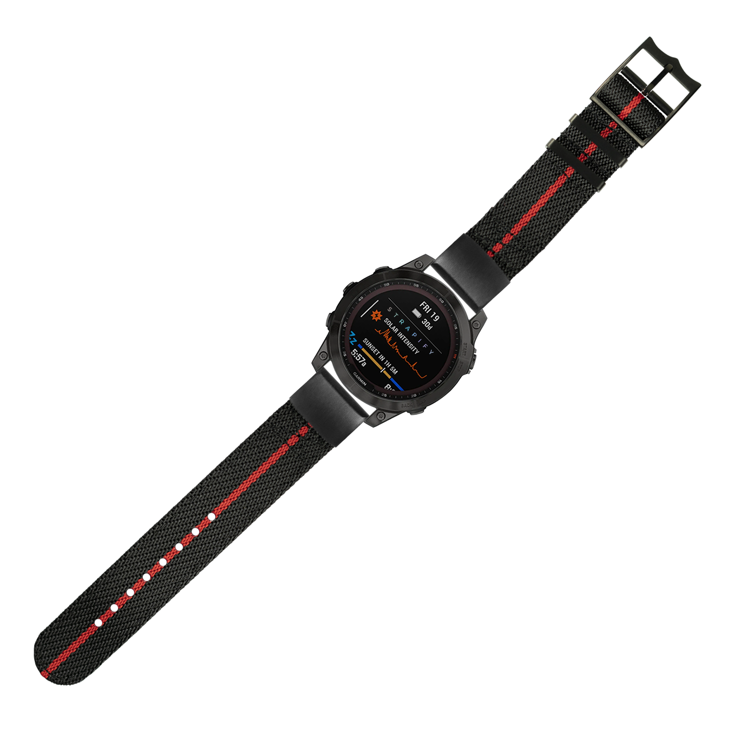 [QuickFit] Cross Militex - Black / Red [Black Hardware] 20mm