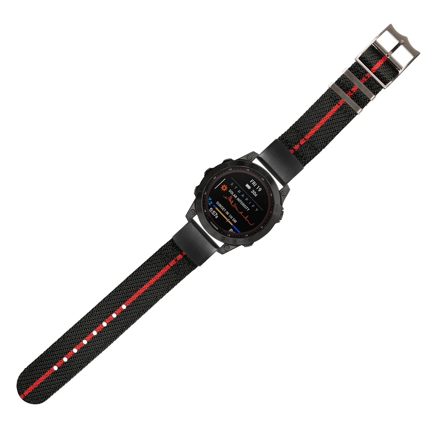 [QuickFit] Cross Militex - Black and Red Stripe 20mm