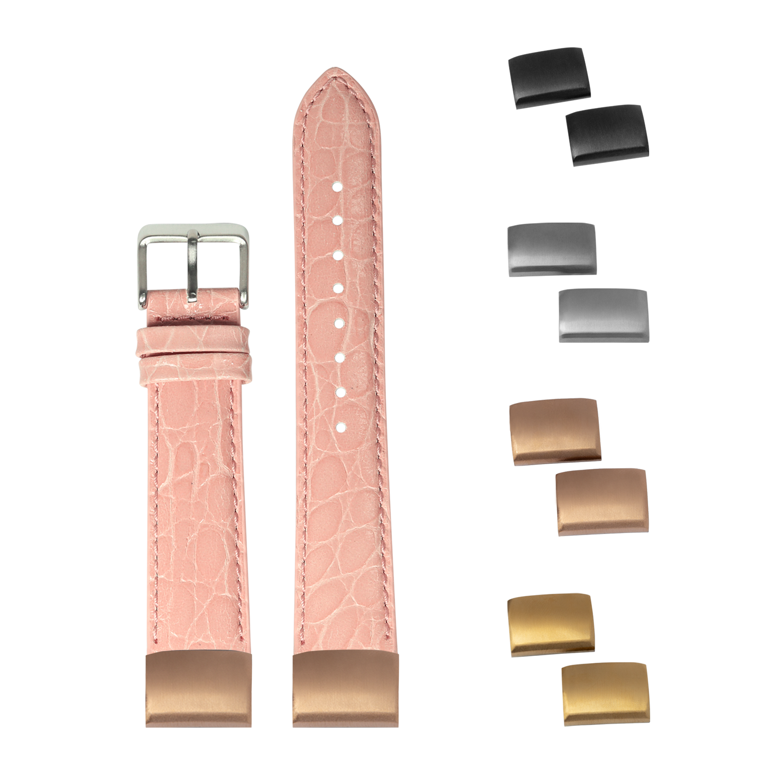 [QuickFit] Alligator Leather - Pink 20mm