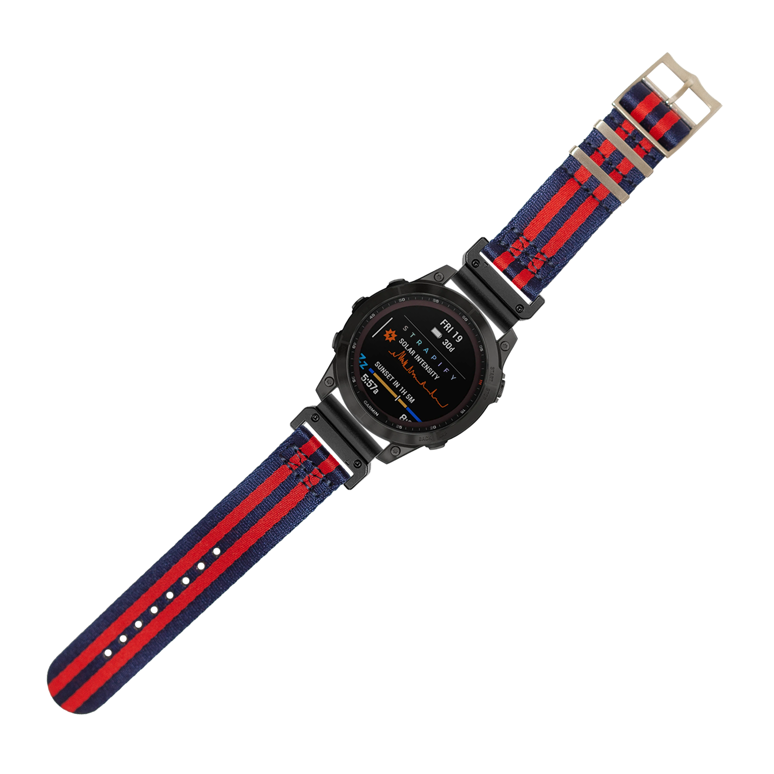 [QuickFit] Ultra Militex - Navy Blue / Red 22mm