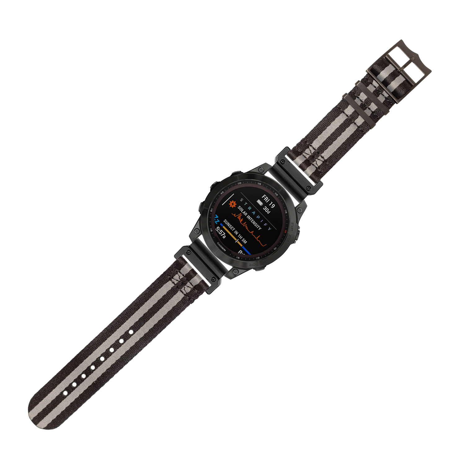 [QuickFit] Ultra Militex - Stealth Bond (Black/Grey) [Black Hardware] 22mm