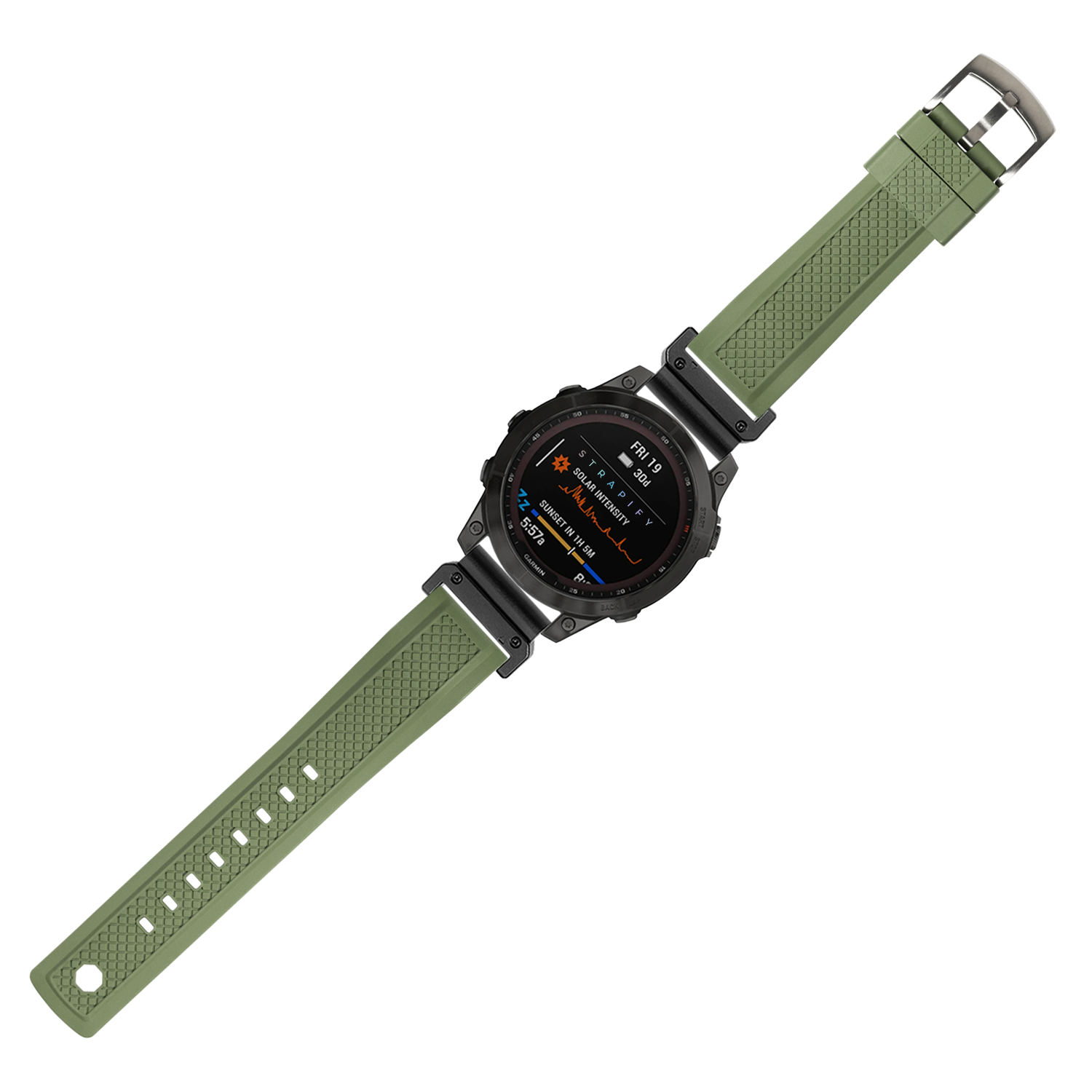 [QuickFit] GridLock FKM Rubber - Forest Green 26mm