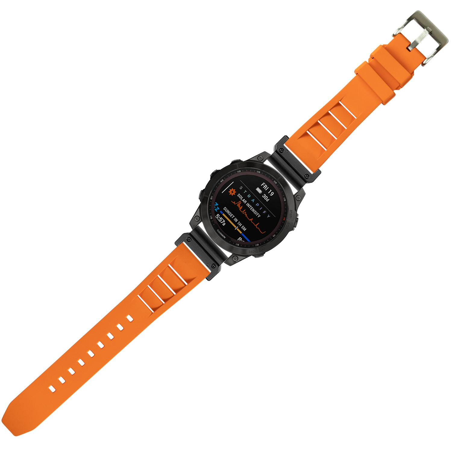 [QuickFit] Shark Fin FKM Rubber - Orange 26mm