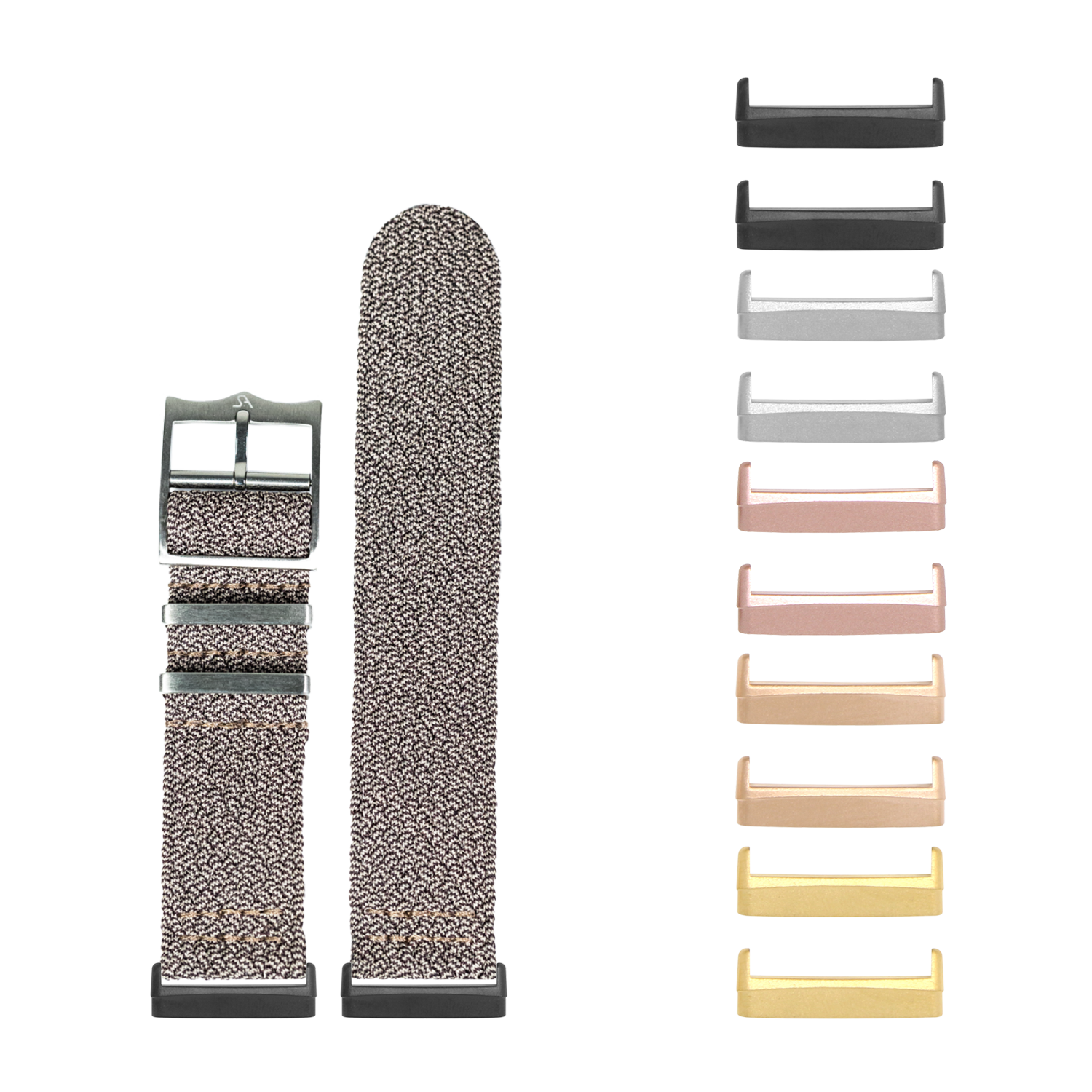 [Fitbit Versa 3 & 4/Sense 1 & 2] Perlon - Two Tone Brown