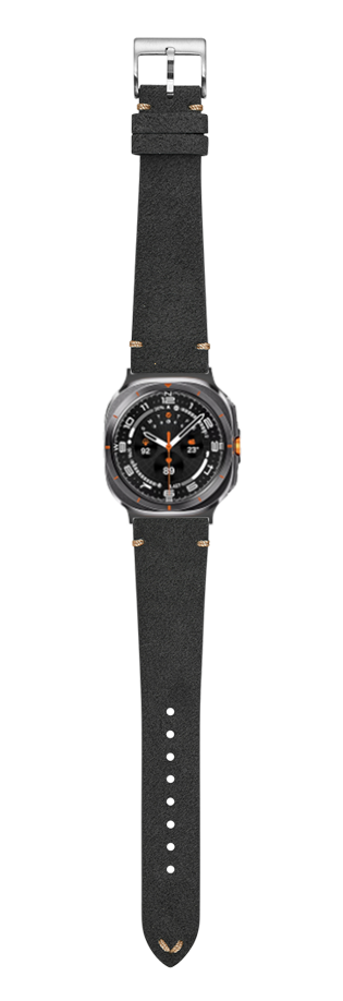 [Galaxy Watch 7 Ultra] Alcantara Leather - Vintage - Dark Grey