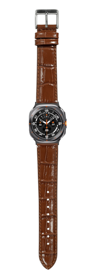 [Galaxy Watch 7 Ultra] Alligator Leather - Brown