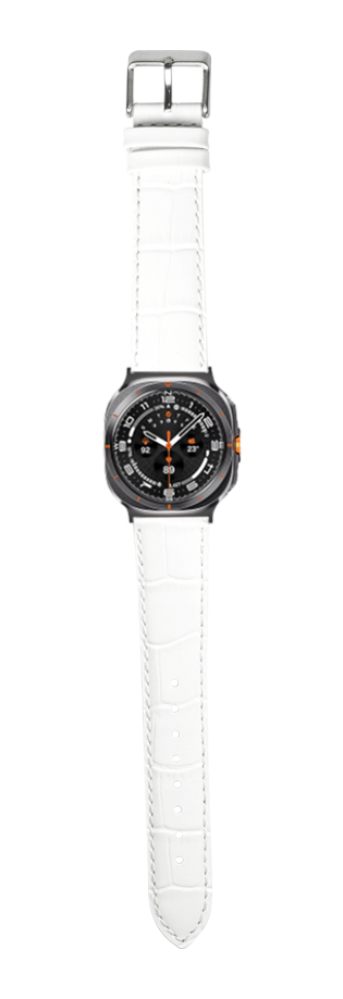 [Galaxy Watch 7 Ultra] Alligator Leather - White