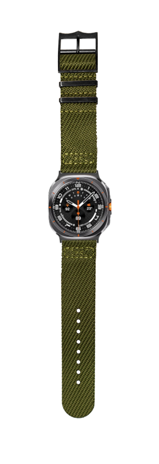 [Galaxy Watch 7 Ultra] Cross Militex - Army Green [Black Hardware]