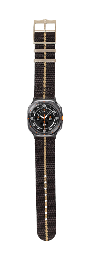 [Galaxy Watch 7 Ultra] Cross Militex - Black / Wheat