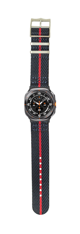 [Galaxy Watch 7 Ultra] Cross Militex - Night Blue / Red