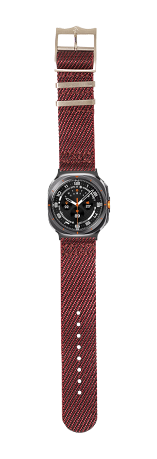 [Galaxy Watch 7 Ultra] Cross Militex - Wine Red