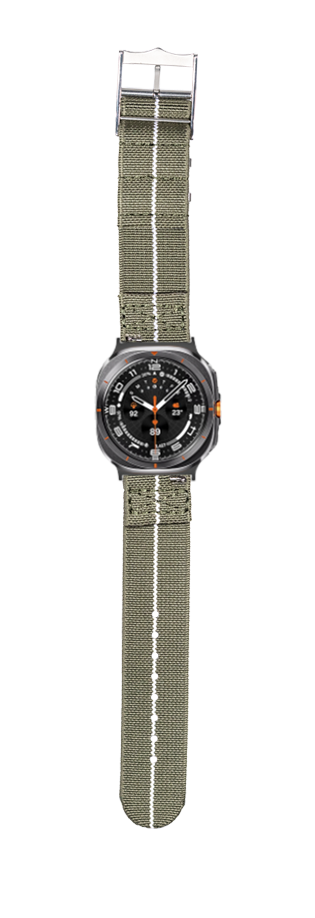 [Galaxy Watch 7 Ultra] ElastoFlex - Army Green/White