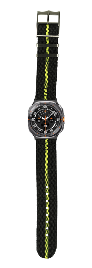 [Galaxy Watch 7 Ultra] ElastoFlex - Black/Fluorescent Green