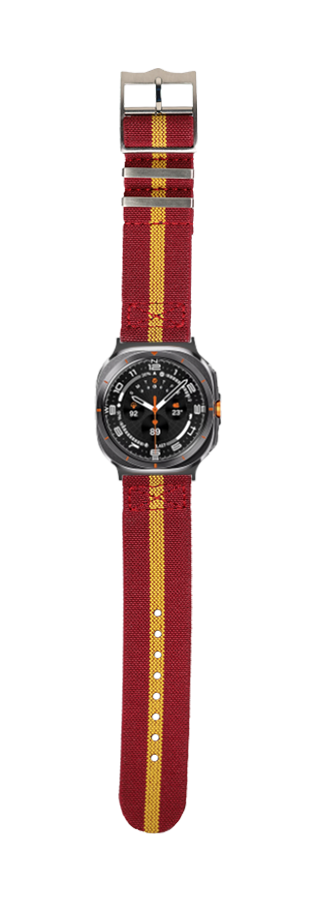 [Galaxy Watch 7 Ultra] ElastoFlex - Burgundy Red/Yellow