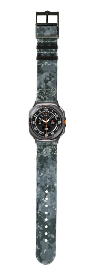 [Galaxy Watch 7 Ultra] ElastoFlex - Digital Camo [Black Hardware]