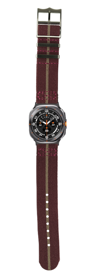 [Galaxy Watch 7 Ultra] ElastoFlex - Maroon Red/Wheat