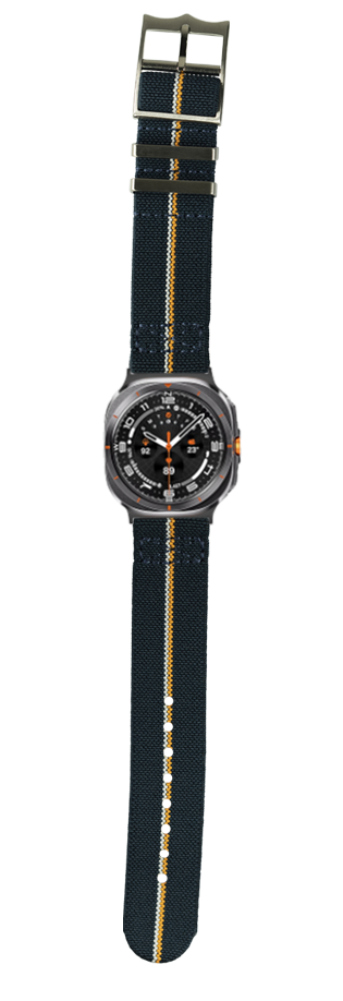 [Galaxy Watch 7 Ultra] ElastoFlex - Navy Blue/Orange/White