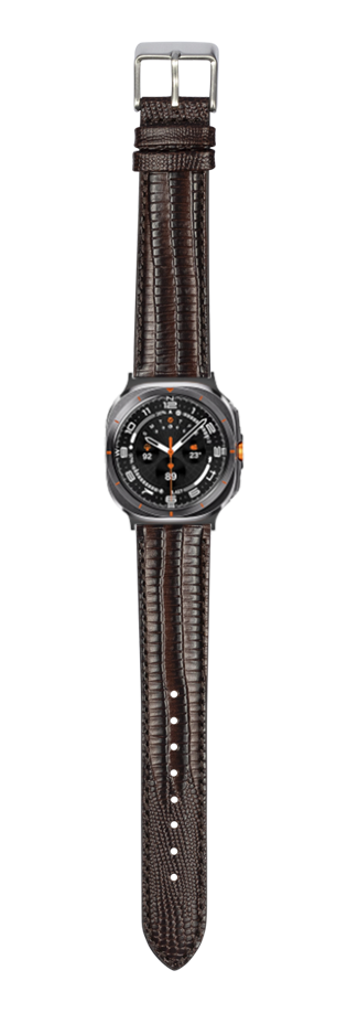 [Galaxy Watch 7 Ultra] Faux Lizard - Dark Brown