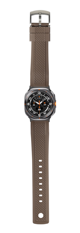 [Galaxy Watch 7 Ultra] GridLock FKM Rubber - Coffee Brown