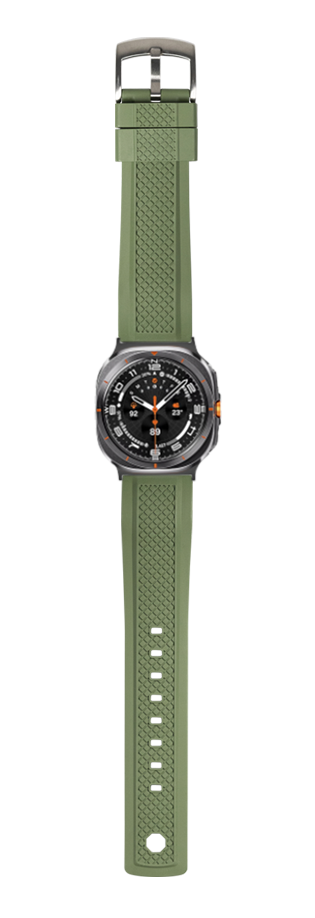 [Galaxy Watch 7 Ultra] GridLock FKM Rubber - Forest Green