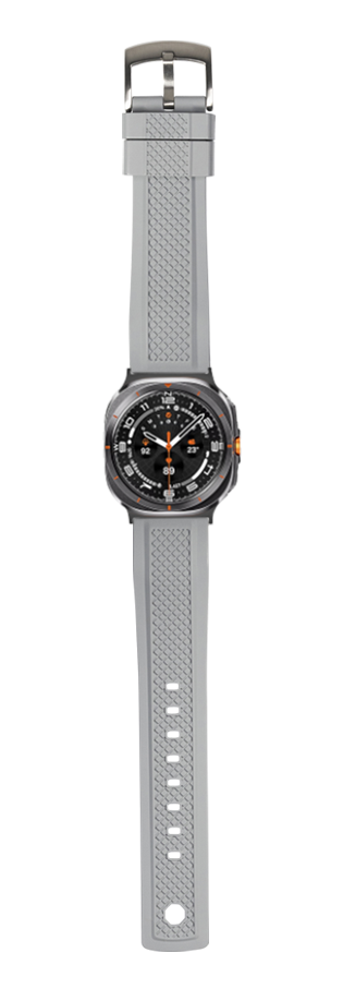 [Galaxy Watch 7 Ultra] GridLock FKM Rubber - Grey