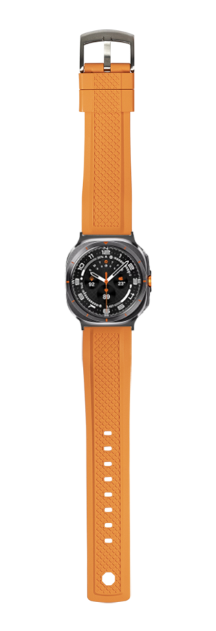 [Galaxy Watch 7 Ultra] GridLock FKM Rubber - Orange