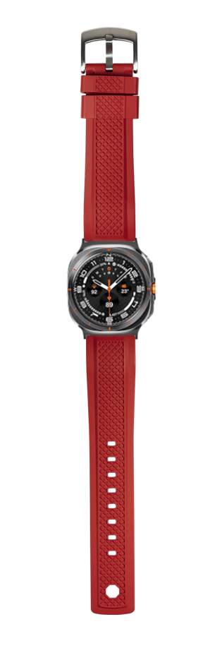 [Galaxy Watch 7 Ultra] GridLock FKM Rubber - Red