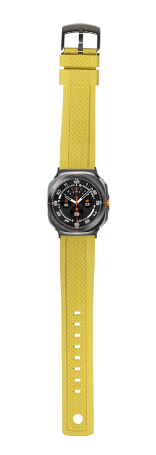 [Galaxy Watch 7 Ultra] GridLock FKM Rubber - Yellow