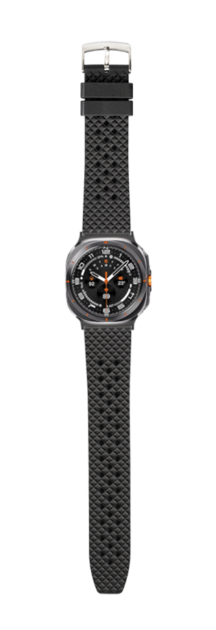 [Galaxy Watch 7 Ultra] King Honeycomb FKM Rubber - Black