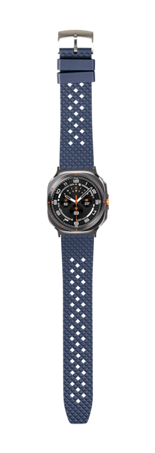 [Galaxy Watch 7 Ultra] King Honeycomb FKM Rubber - Navy Blue