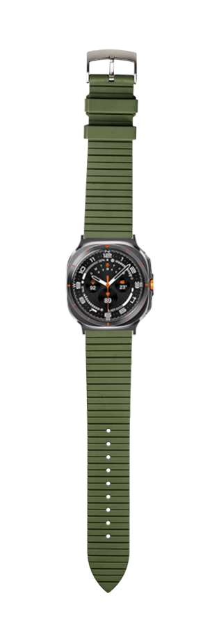 [Galaxy Watch 7 Ultra] King Panelarc FKM Rubber - Army Green