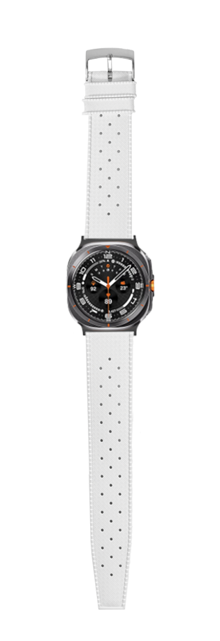 [Galaxy Watch 7 Ultra] King Tropic FKM Rubber - White