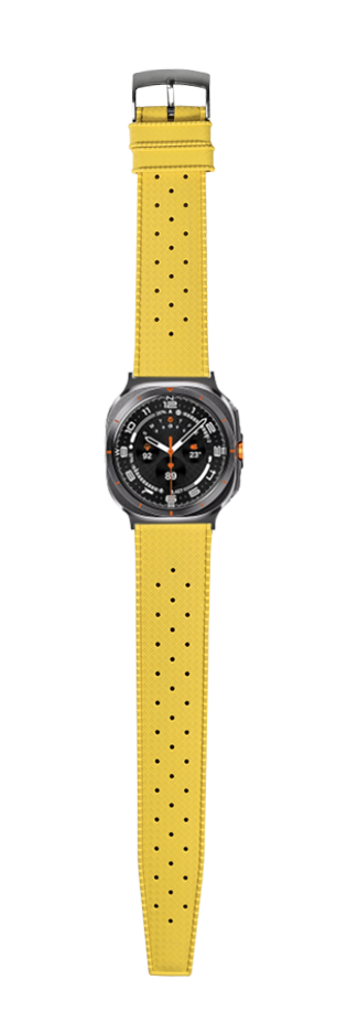 [Galaxy Watch 7 Ultra] King Tropic FKM Rubber - Yellow