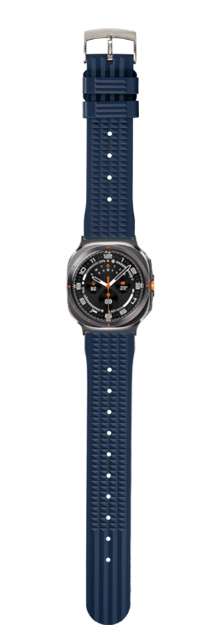 [Galaxy Watch 7 Ultra] King Waffle FKM Rubber - Navy Blue