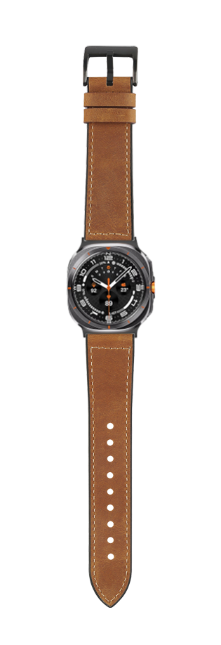 [Galaxy Watch 7 Ultra] Leather Hybrid - Dark Brown