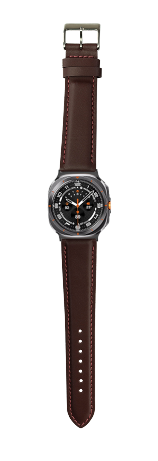 [Galaxy Watch 7 Ultra] Padded Leather - Bordeaux